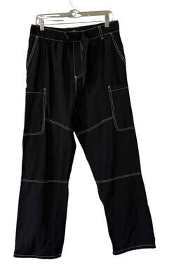 WXYZ Size Large Cargo Pull On Pants Utility Casual Tactical Belted Grunge Skater